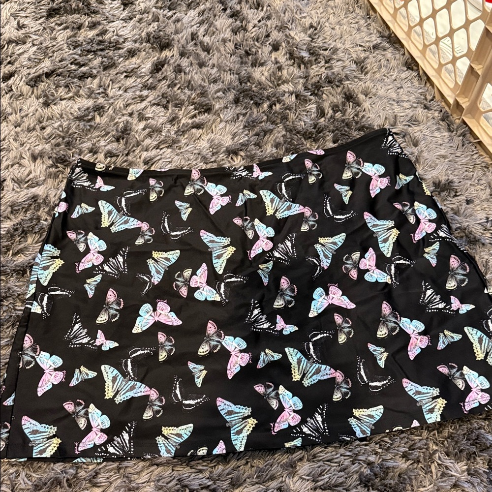 PINK Victoria's Secret Black Butterfly Swim Coverup